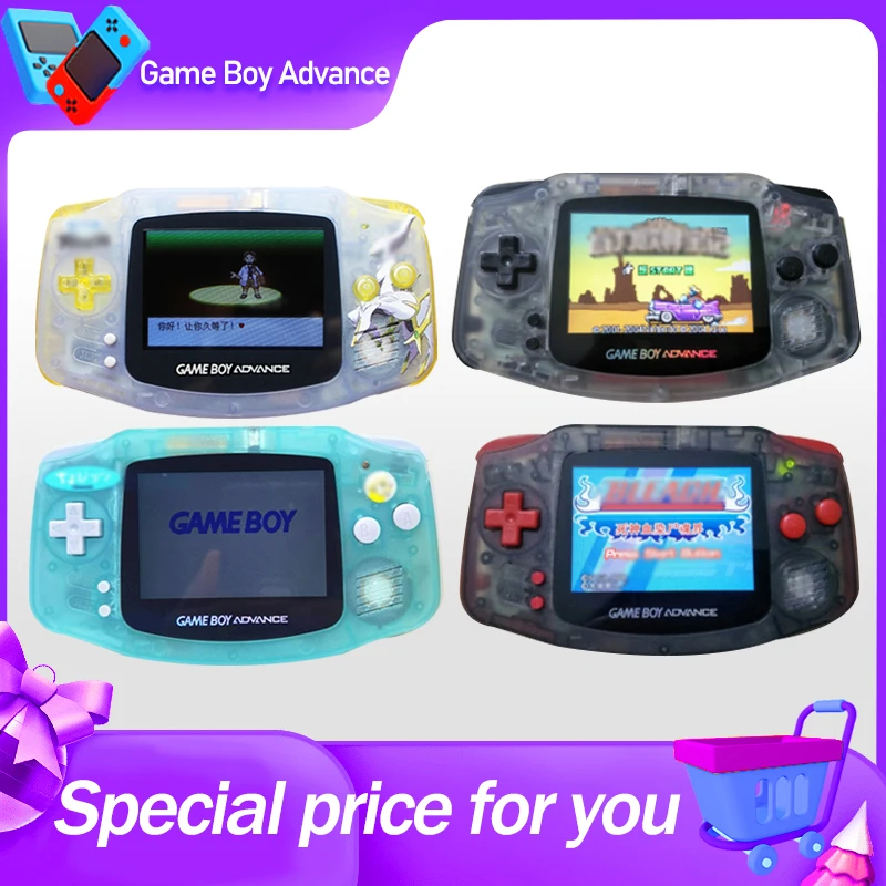 Original Refurbished GB GBA Gaming Console With IPS Bright Graphics Handheld Retro Game Console Suitable For Game Boy Advance