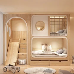 Luxury Loft Children Beds Bedroom Modern Boys Bunk Children Beds Princess Simplicity Camas Infantiles Bedroom Furniture ZL50CB