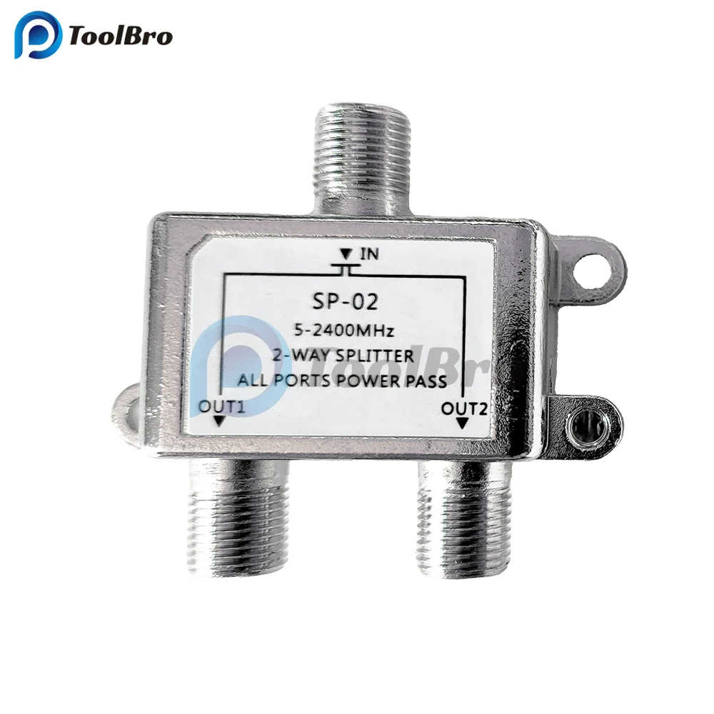 Imagem -02 - Way Satélite Splitter 52400mhz Digital Coaxial Cabo Splitter Conector Distribuidor para Satv Catv 2