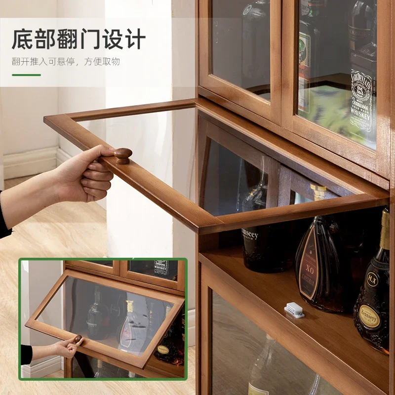 Mini Bar Szafka na Alkohol Meble na Wino Stojak na Wino Bar Zewnętrzny Budowa Szafka do Przechowywania Szafka Szklana Ekspozycja Szafki do Salonu