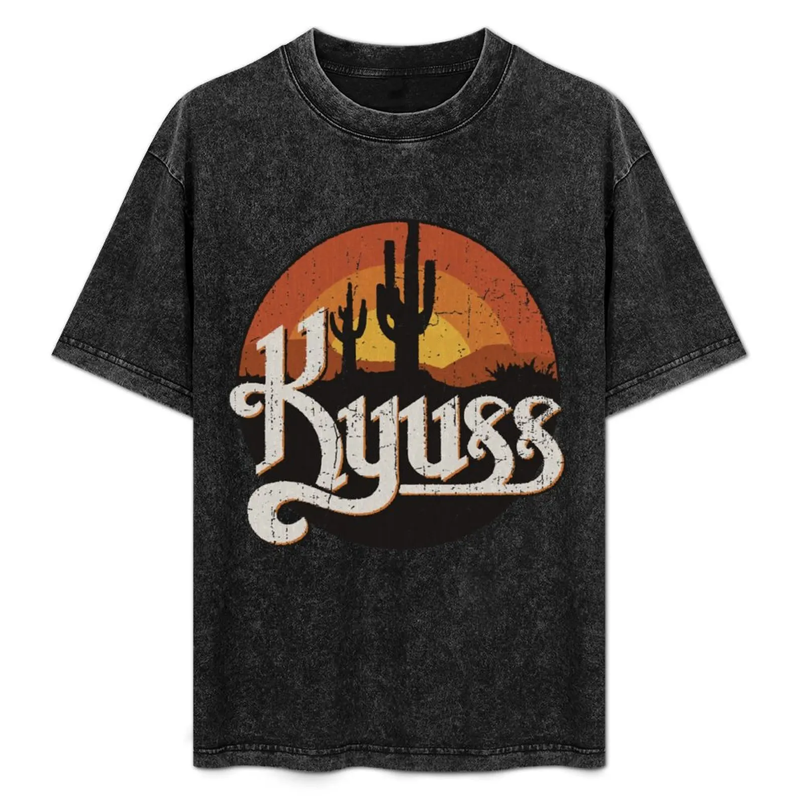 Kyuss sunset T-Shirt korean fashion summer tops mens graphic t-shirts funny