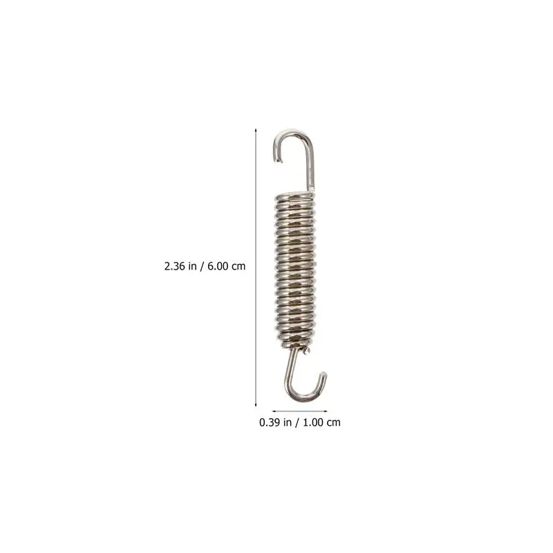 6pcs Motorcycle Exhaust System Muffler Springs Stainless Steel 65mm Length Universal Muffler Exhaust Springs stretch Spring Hook