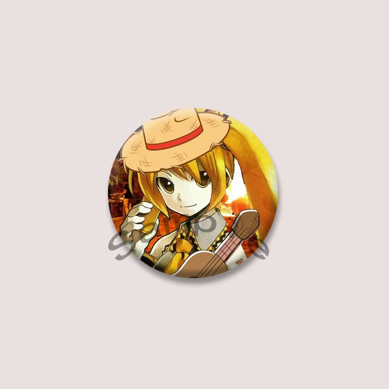 الإبداعية الظاهري المغني أكيتا نيرو بروش مستدير لطيف الكرتون المعبود تأثيري شارات DIY بها بنفسك على ظهره الملابس والاكسسوارات دبابيس المجوهرات #5