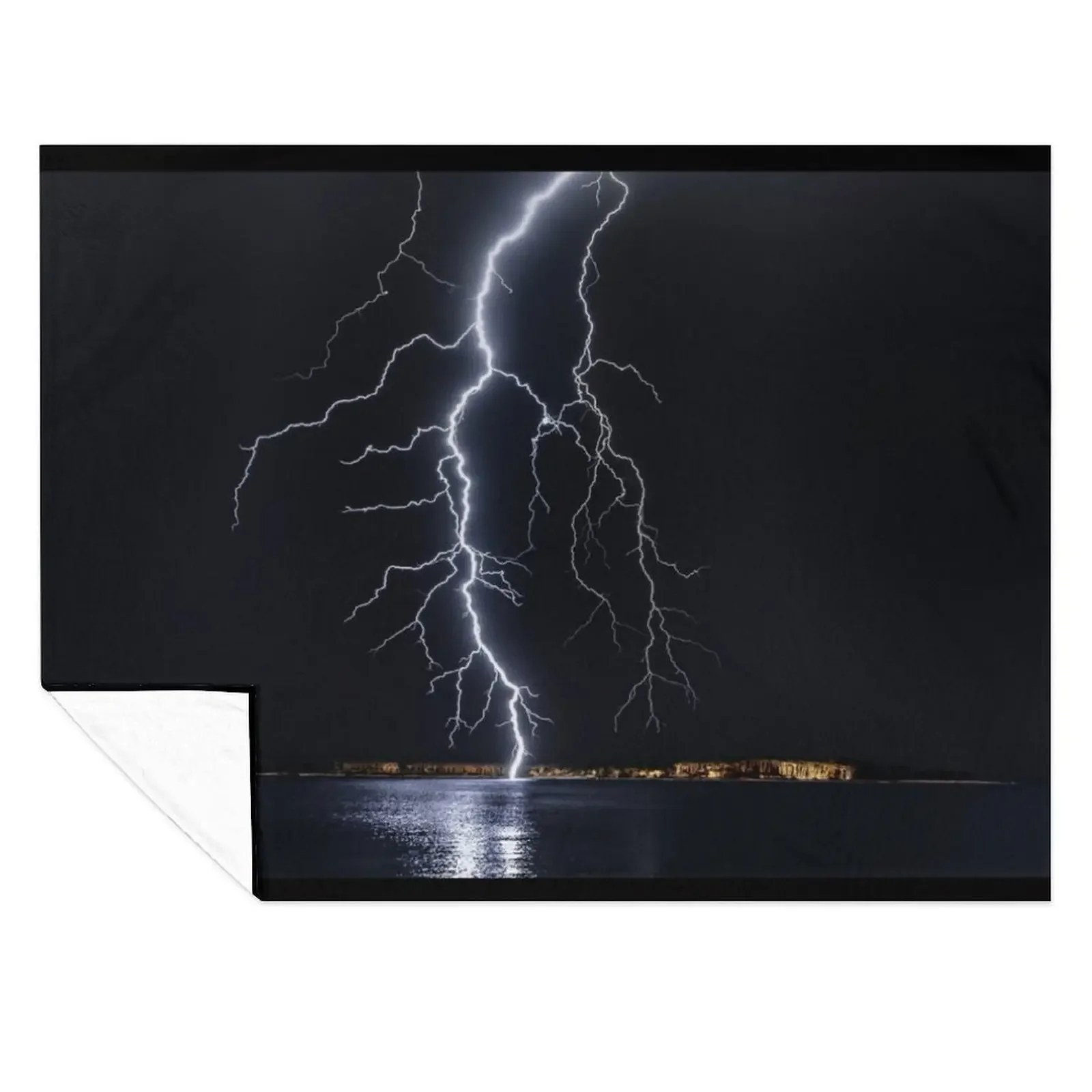 

Lightning Bolt Struck Throw Blanket Polar funny gift Cute Plaid Decorative Sofa Blankets