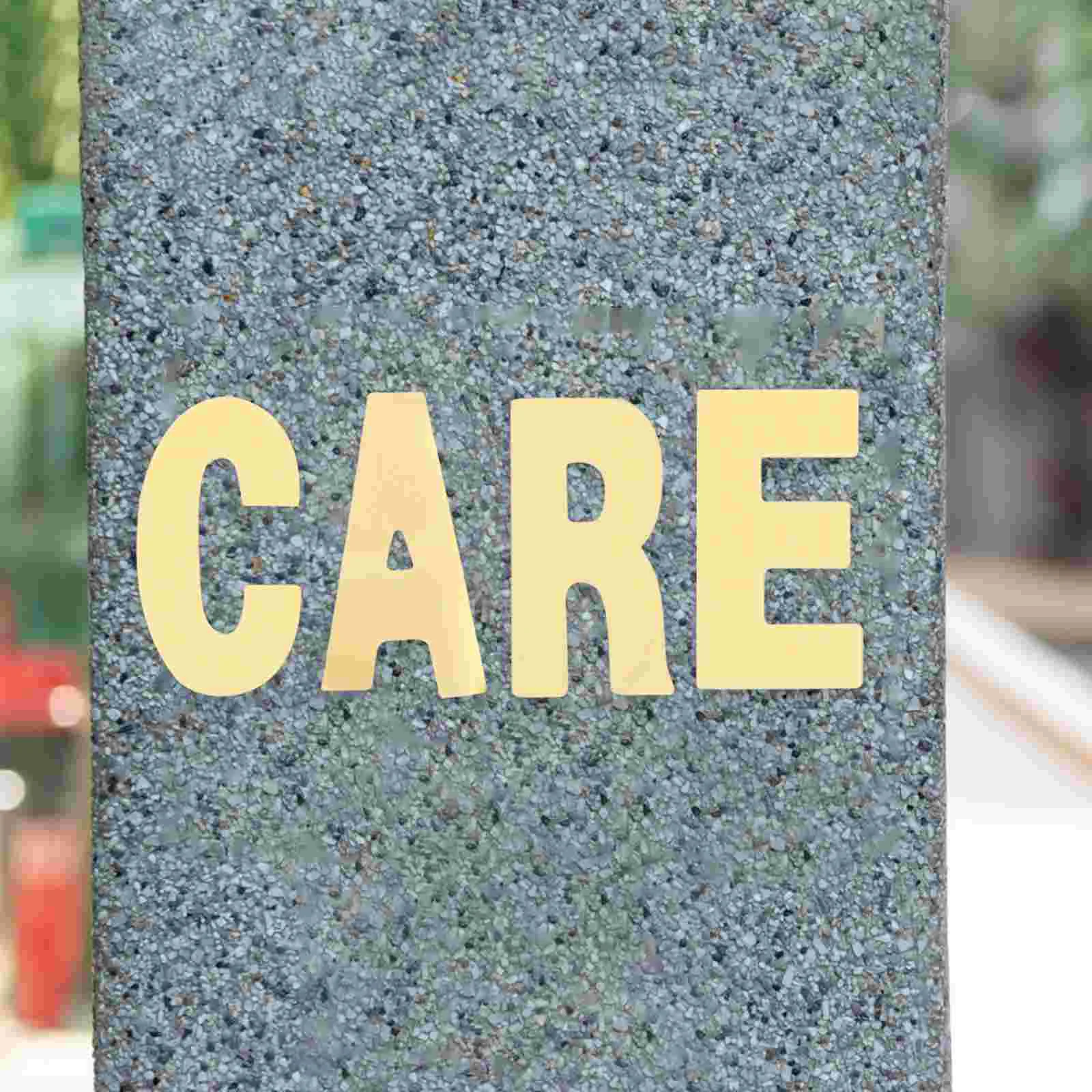 8 Pcs Decorative Stickers Waterproof Letter Decals Mailbox Letters Lettering Address