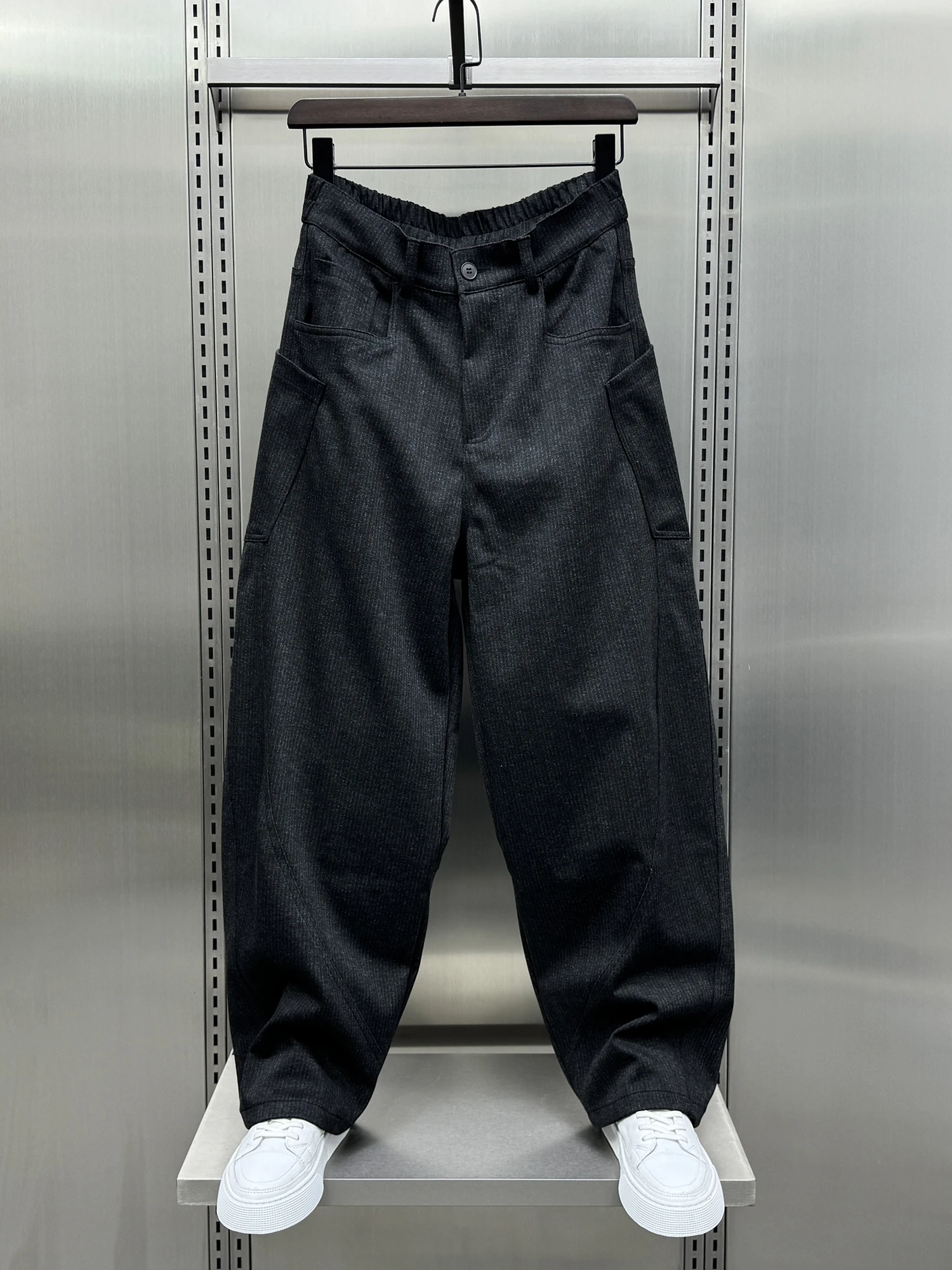 

Loose Large Size Men's Faionable Harlan Straight Leg Sports Pants Youth Casual Long Trousers Autumn Season High Elastici