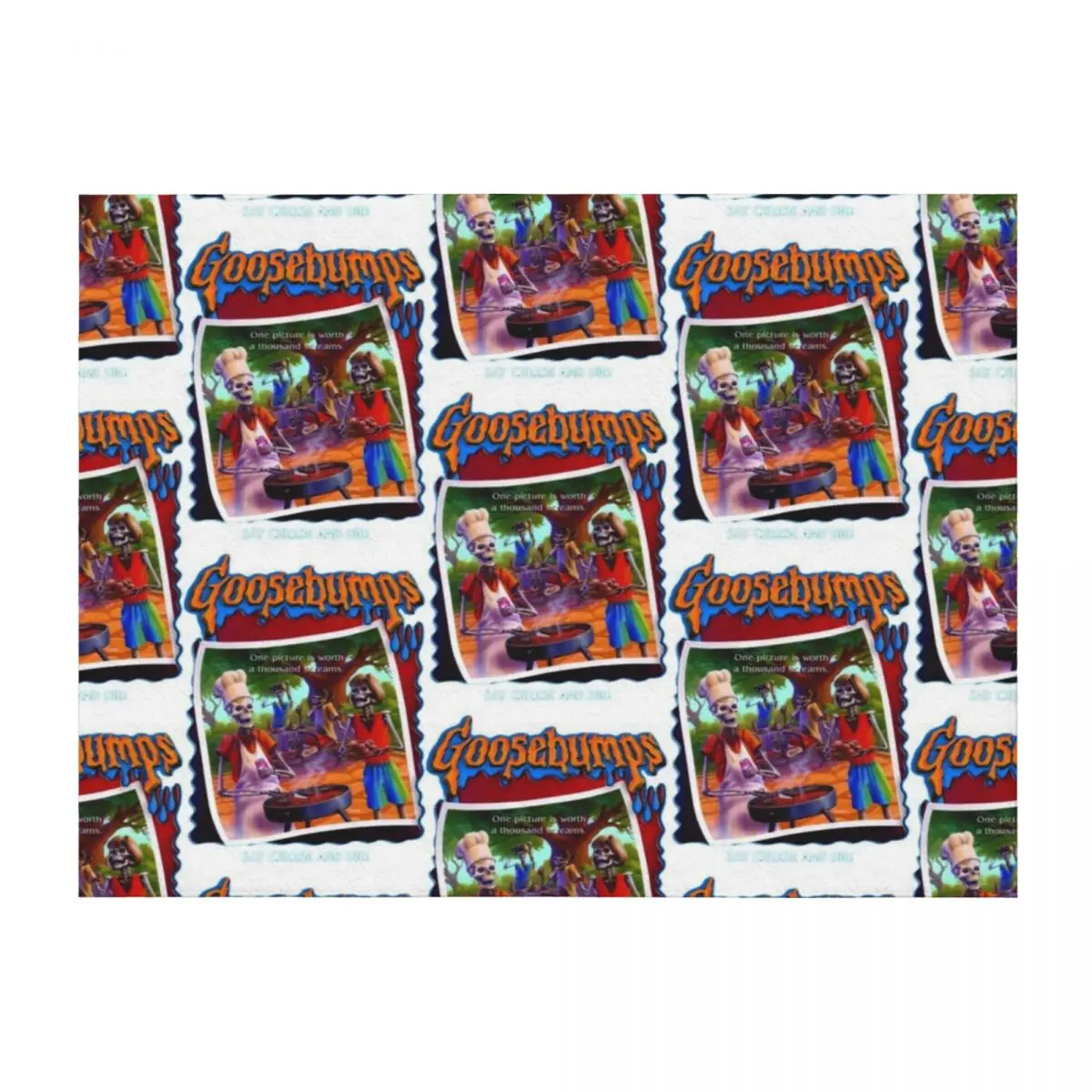 

Goosebumps Say Cheese Throw Blanket Kid'S Designers Retros Blankets