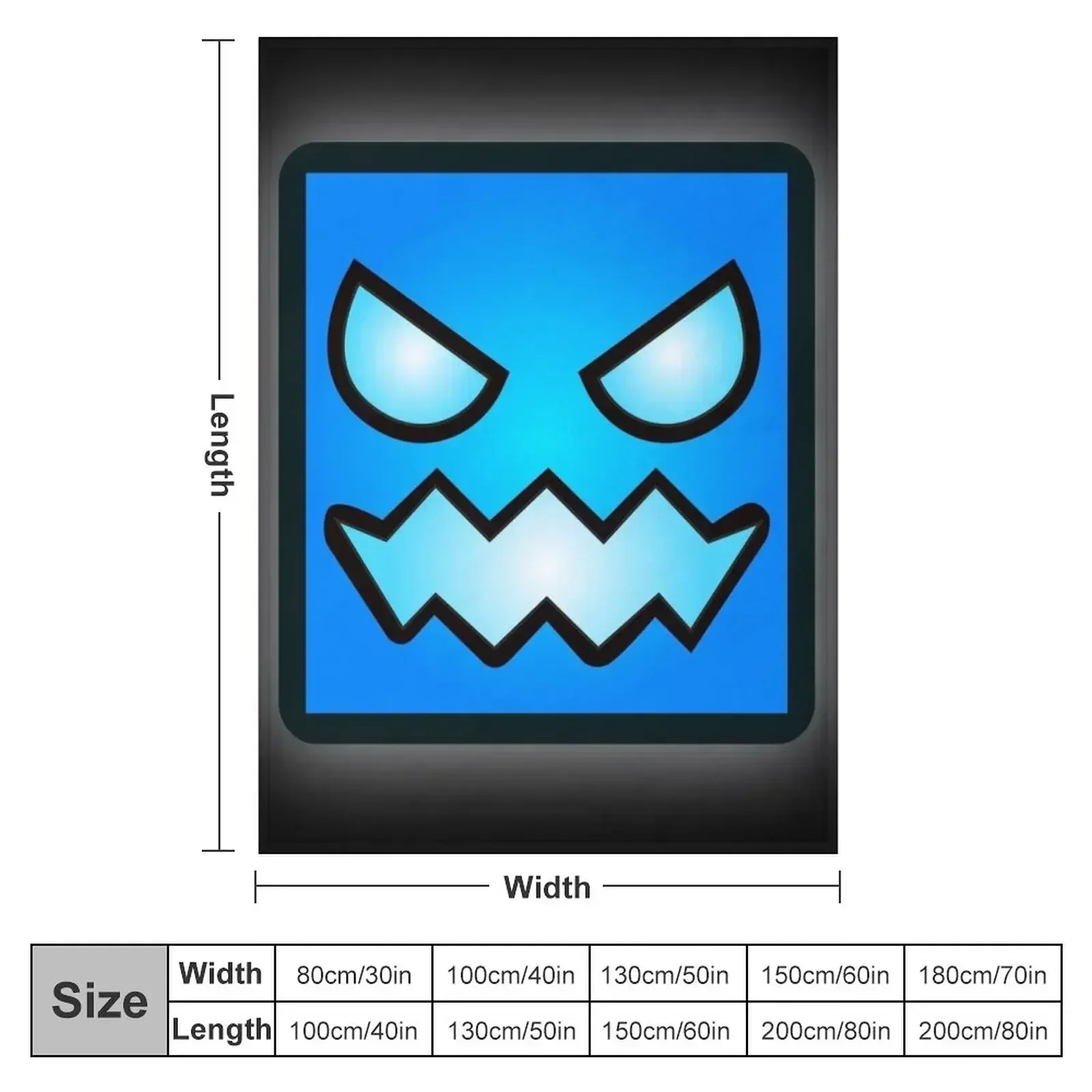 Geometry dash Throw Blanket couch cozy soft plush fuzzy picnic outdoor blanket