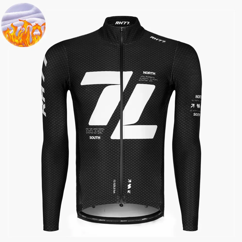 

Men Cycling Jacket Winter Thermal Fleece Cycling Sportwear Long Sleeves Fleece Keep coat mtb Bicycle Cycling equipment Ciclismo