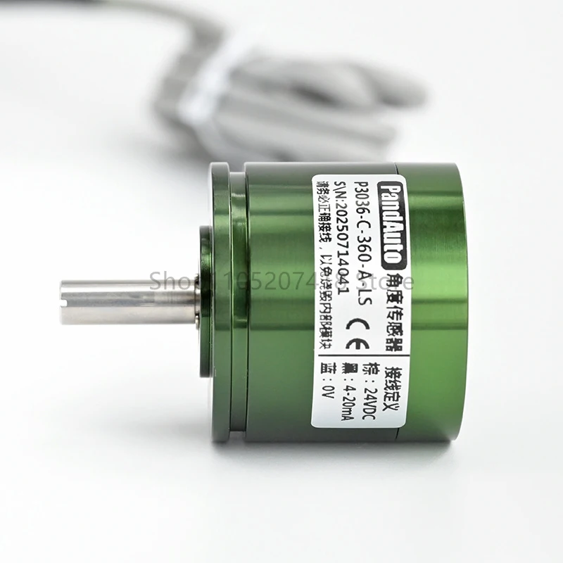 Sensores de ángulo de 360 grados sin fin P3036 0-5V 0-10v 4-20ma transductor Angular codificador magnético de efecto Hall sin contacto ﻿
