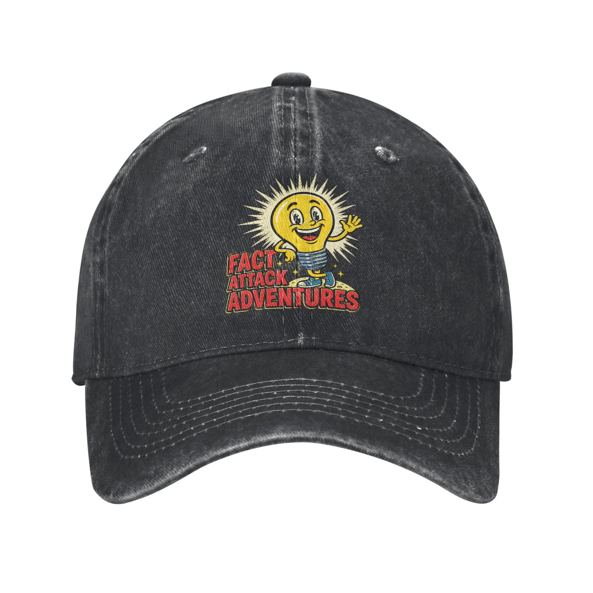 Fact Attack Adventures Casual Baseball Cap For Unisex Men Summer  Hiking Fishing Trucker Hat y2k Cool Sun-Proof Baseball Caps
