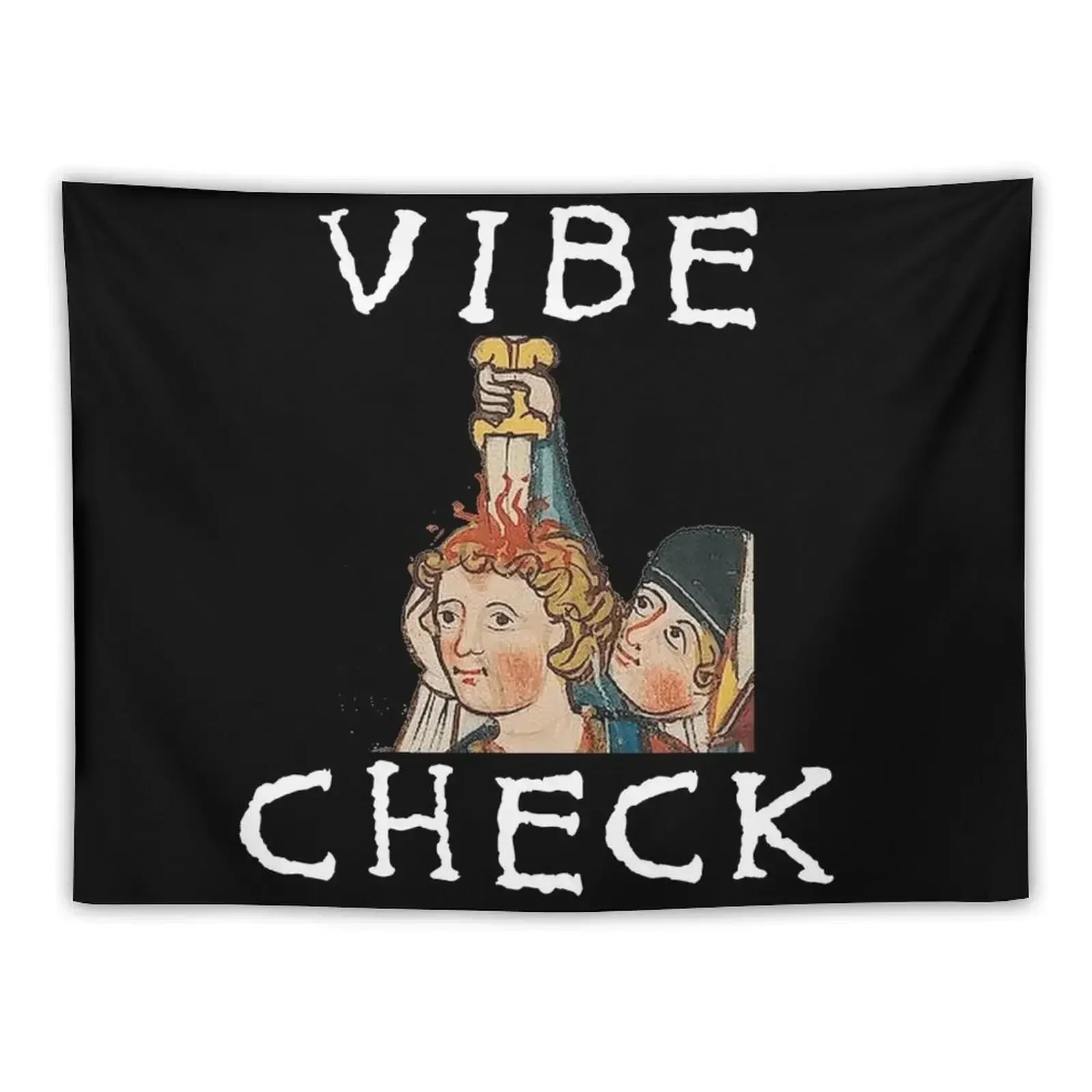 Vibe Check - Medieval, Bayeux Tapestry Custom Room Decoration Korean Style Room Decorations Aesthetic Tapestry