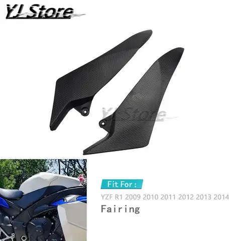 Yamaha YZF R1 YZF-R1 2009 2010 2011 2012 2013 2014 오토바이 가스 탱크 사이드 트림 인서트 커버 패널 페어링 카울