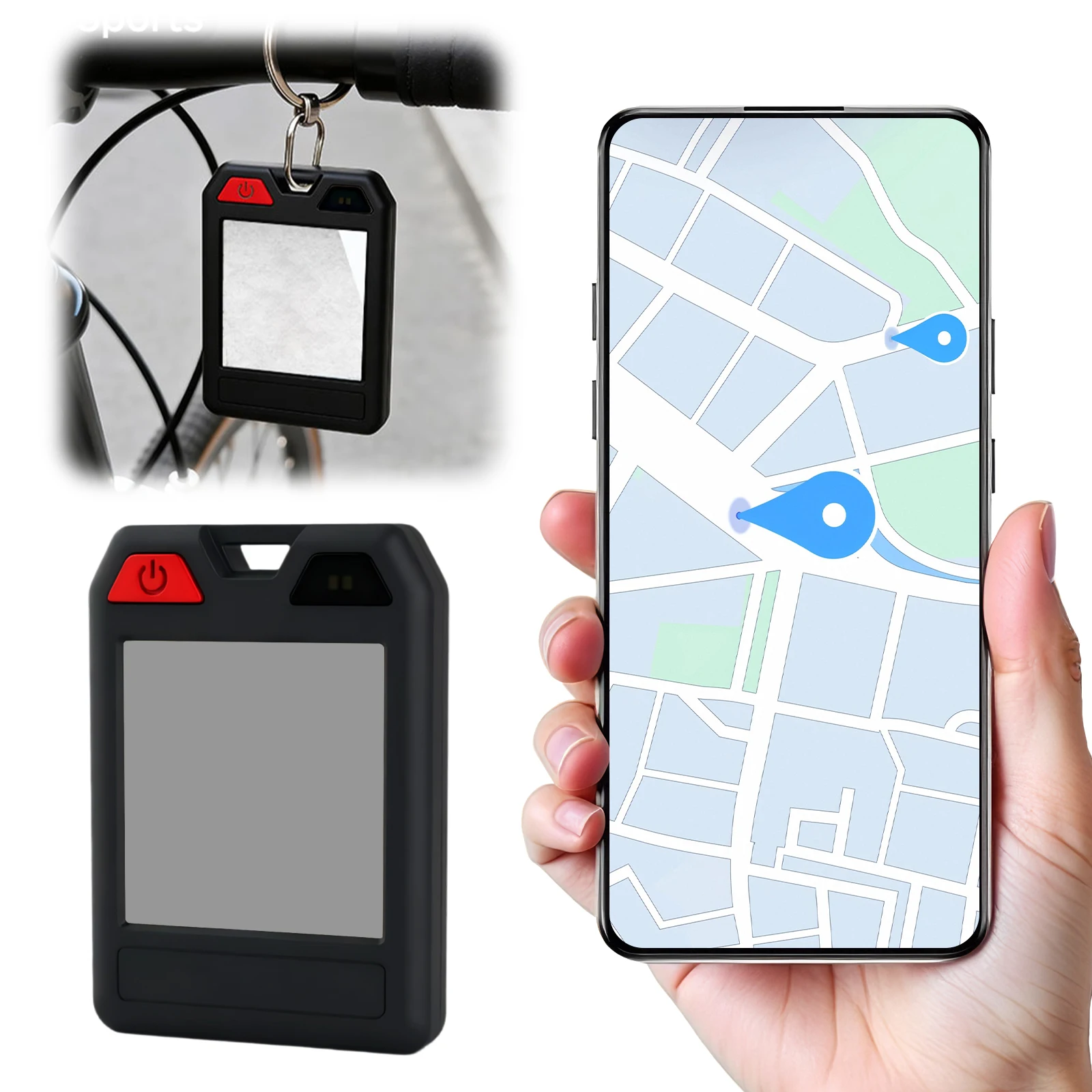 Smart BT Tracker Loud Alarm Smart Item Locator Lightweight and Waterproof for Apple Find My and for Google Find My Device