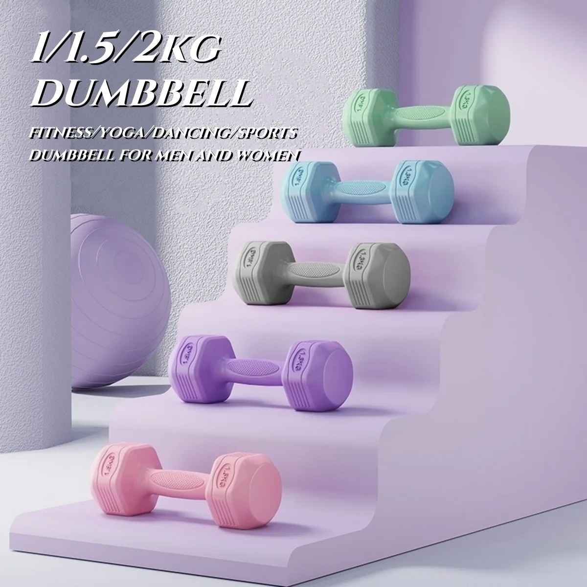 Mancuernas ajustables portátiles para entrenamiento de fuerza y fitness