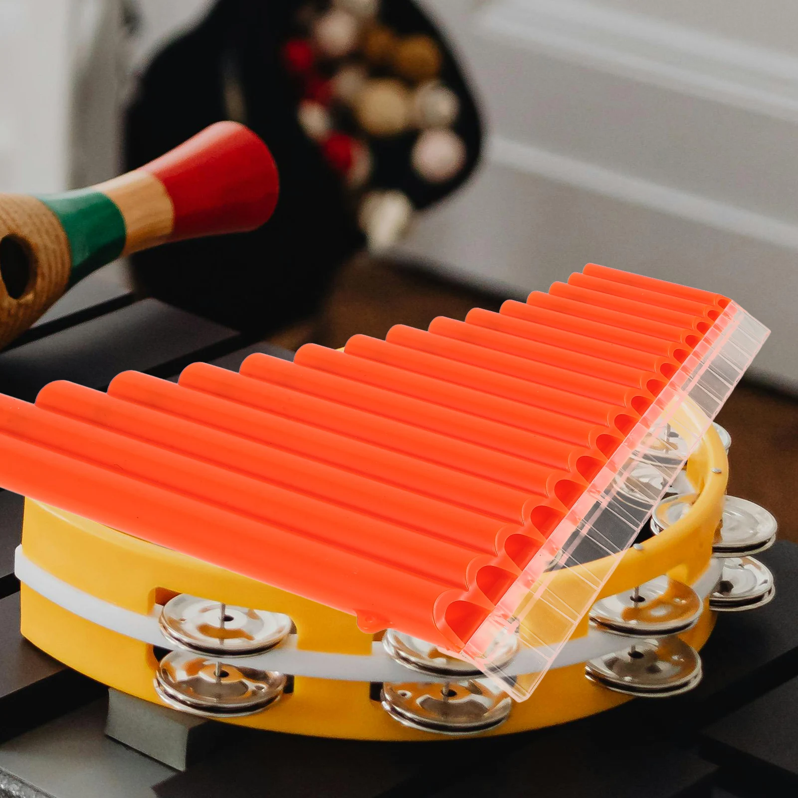 

Beginners' Flat Flute Pan Instrument Kids Musical Instruments Panpipes for Concert Key