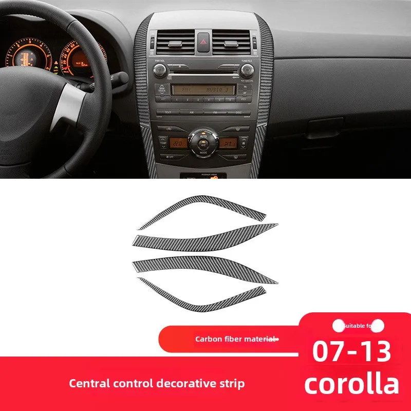 

Suitable for Toyota07-13Carola Carbon Fiber Interior Modified Pieces Central Control Trim Decorative Sticker