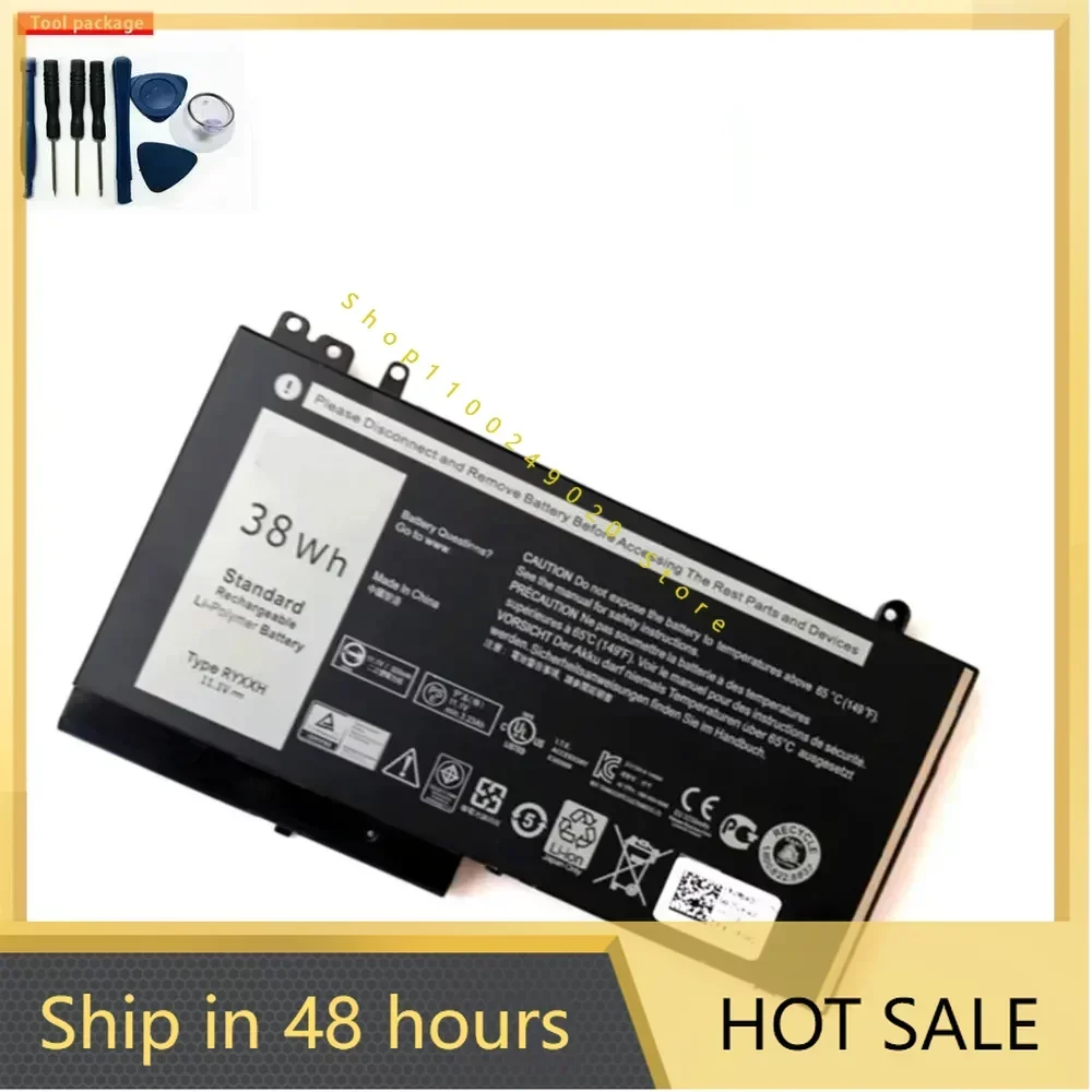 new RYXXH 3230mAh New   For  Latitude 12 5000 11 3150 3160 3550 E5250 E5450 E5550 Series 11.1V 38WH Laptop battery