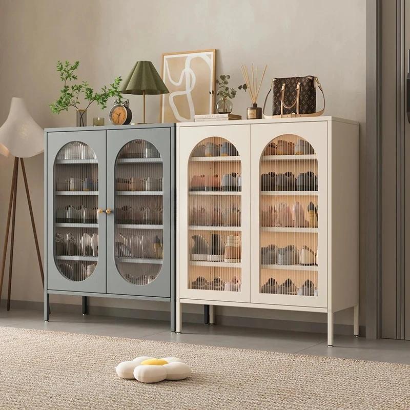 LXY household entrance entrance entrance cabinet multi-layer iron shoe rack corridor large-capacity indoor foyer storage cabinet