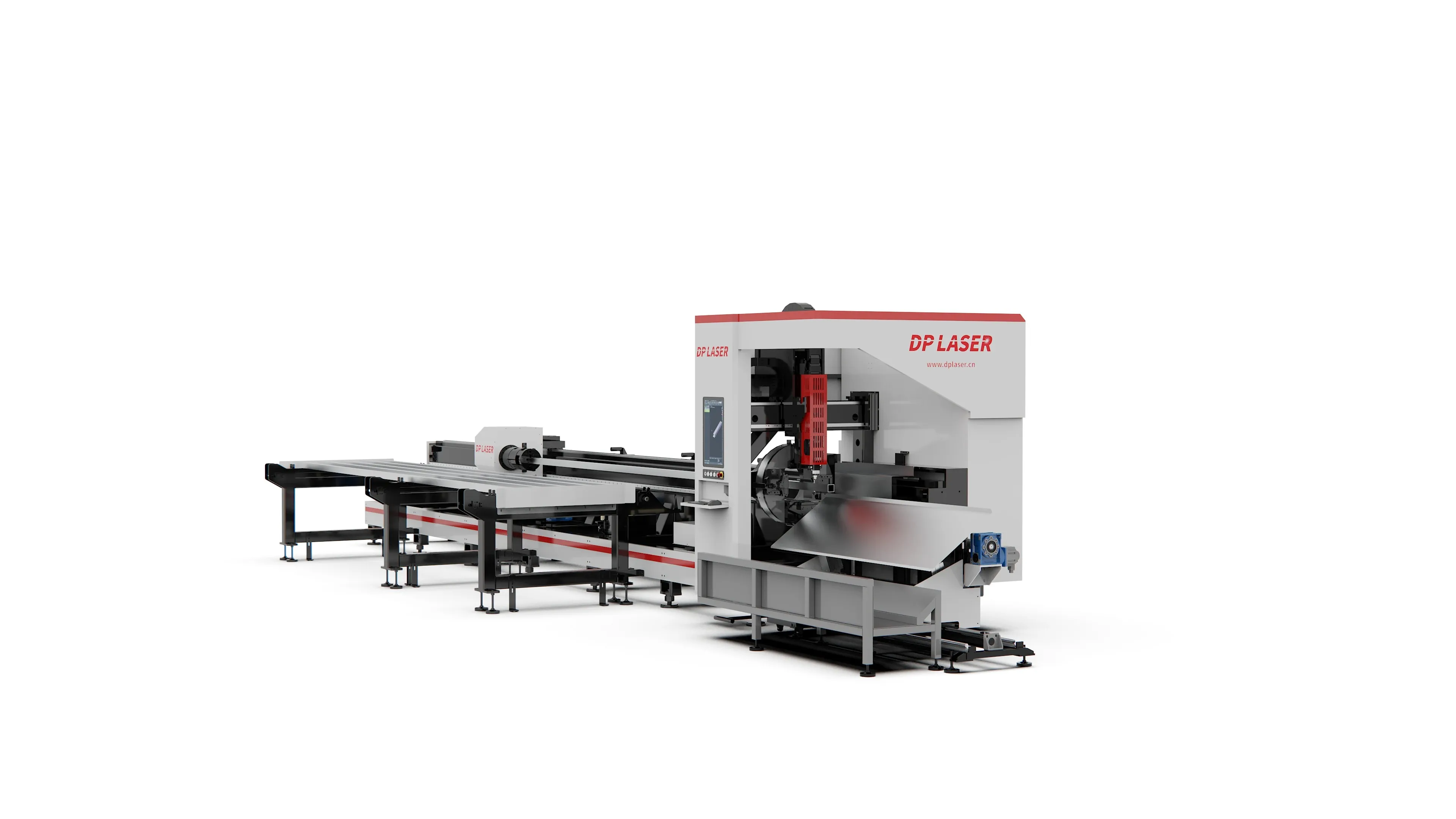 DPLASER G-Series Zero Scrap Dual Chuck CNC Fiber Laser Tube Cutting Machine for Metal Pipe Processing