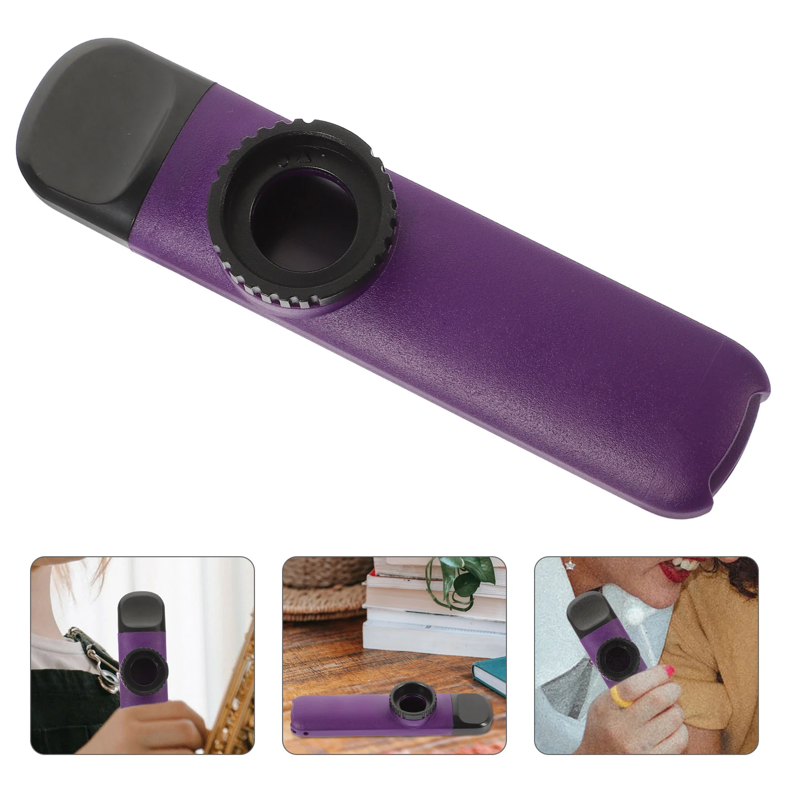 Musical Instruments Abs Kazoo Plastic Performance Metal Portable Purple Kazoos Adults Child