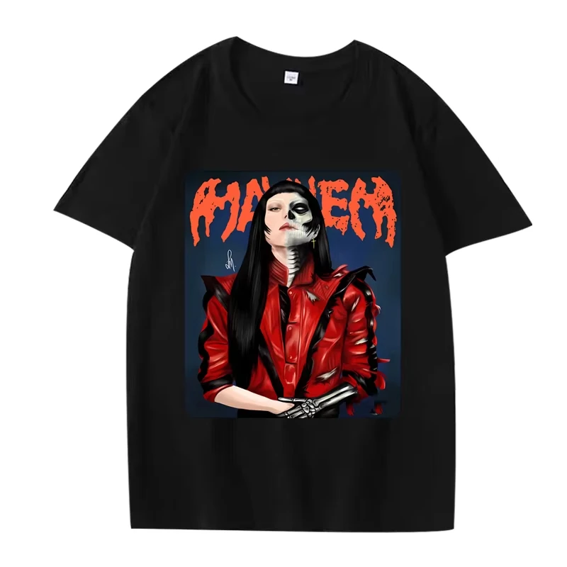 2025 Lady Gaga Mayhem Album T Shirt donna Abbigliamento da uomo Cotone oversize Street Hip Hop manica corta Stampa estiva T-shirt unisex