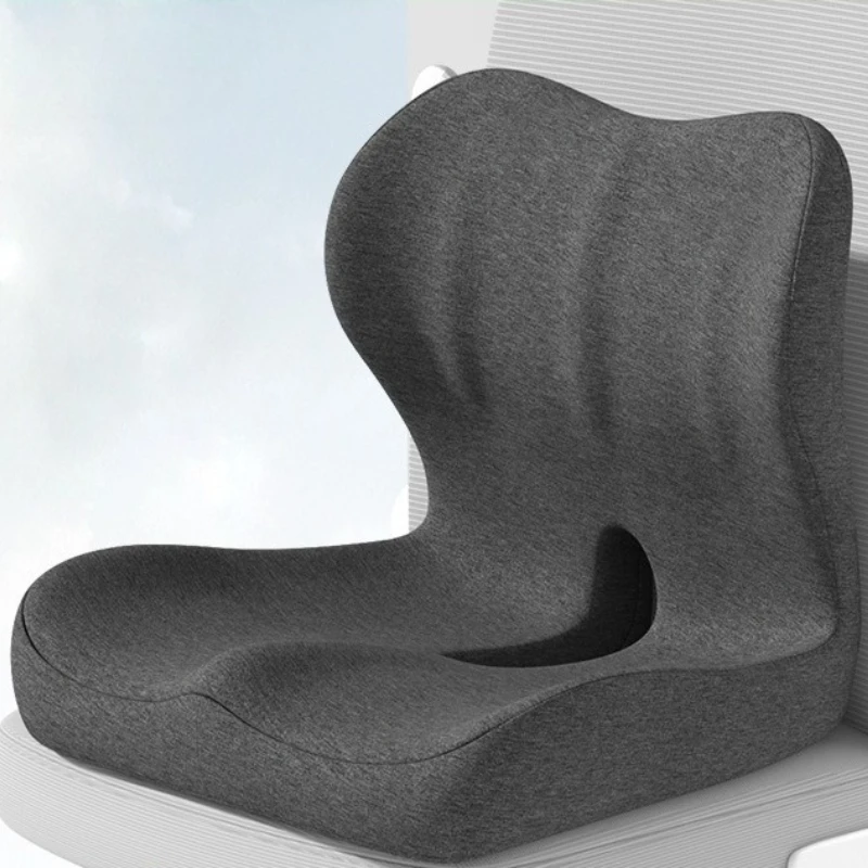 Lendenwirbelstütze Einteiliges Büro- und Studenten-Sitzkissen mit Rückenlehne – All-in-One-Memory-Schaum-Kissen zum Sitzen