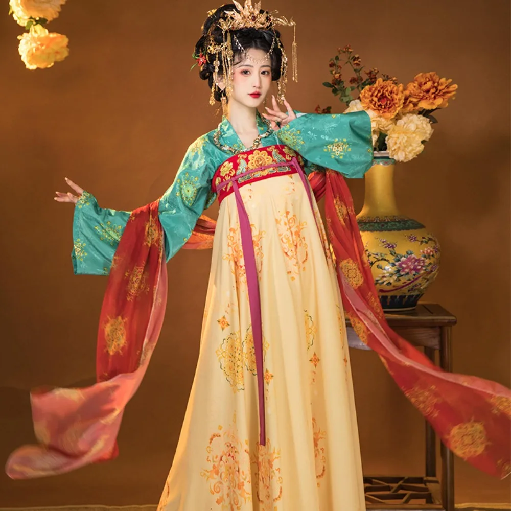 

Cosplay Stage Show Dress Set Elegant Embroidery Hanfu Traditional Chinese Clothing Ethnic Style Fashion Clothes Casual Vintage