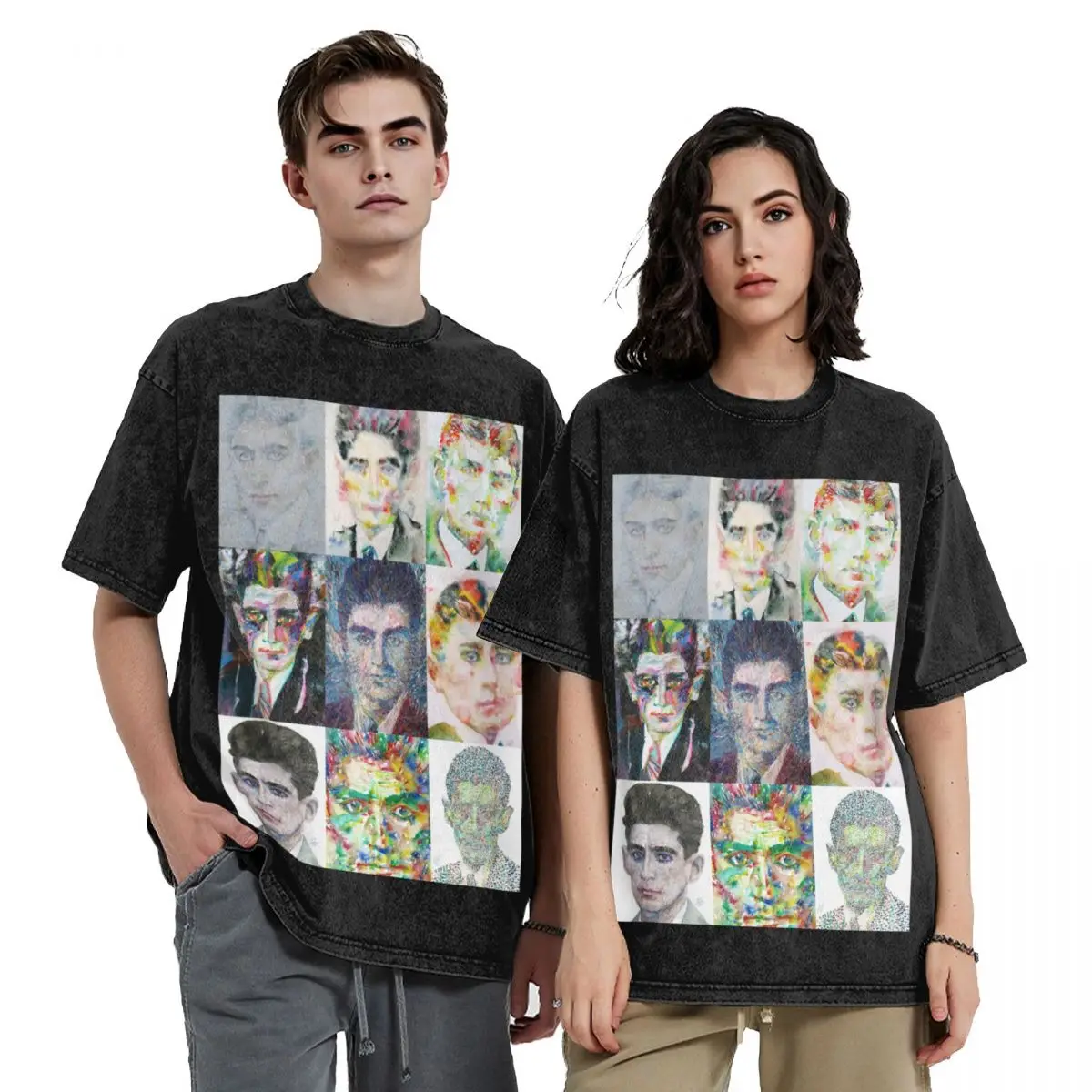 

NINE TIMES FRANZ KAFKA T-Shirt hippie clothes new edition tees Men's clothing
