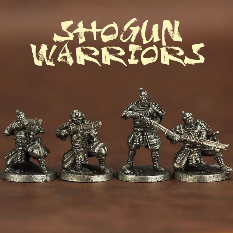 Metalen Miniatuur Ornament Accessoires De Shofu Samurai Ninja Actiefiguren Oude Soldaten Model Speelgoed Bordspel Stukken Geschenken