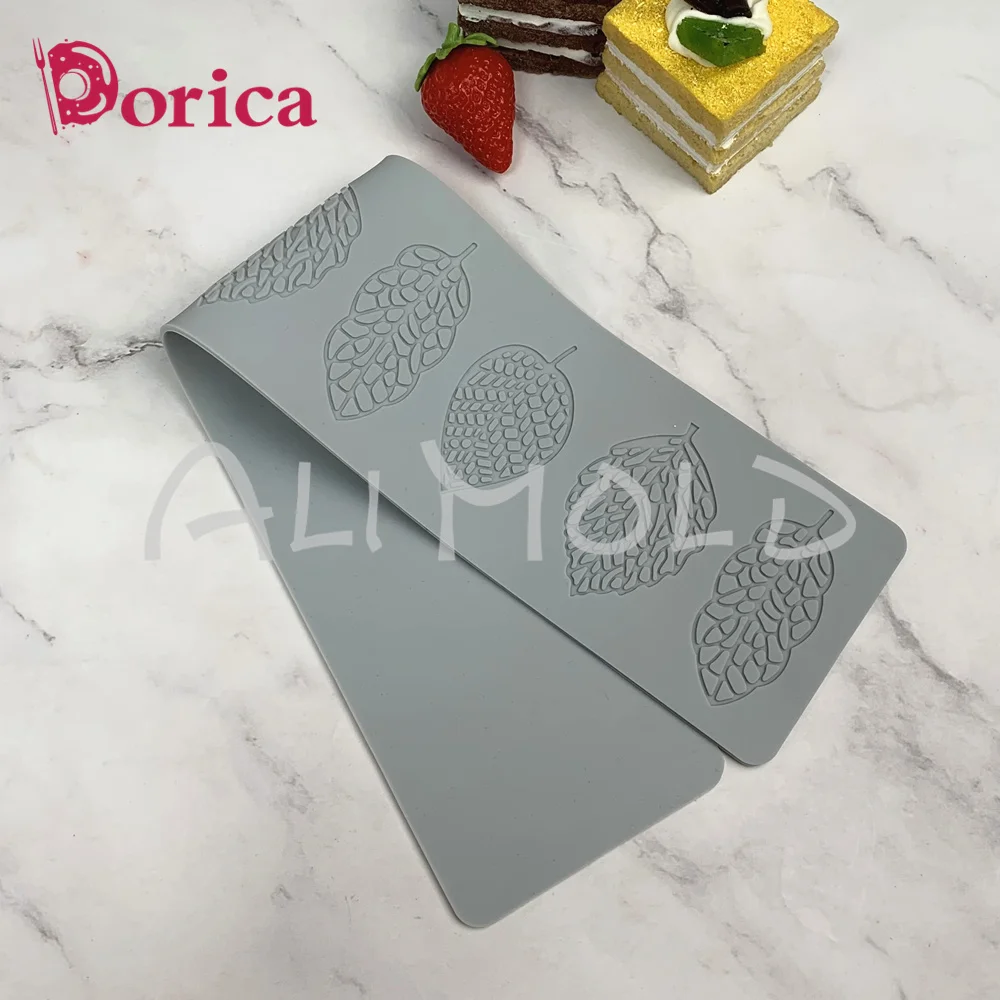 Hollow Leaf Shape Silicone Fondant Mold Sugarcraft Chocolate Mould Lace Mad for Pastry Baking Versatile Cake Decorating Tools