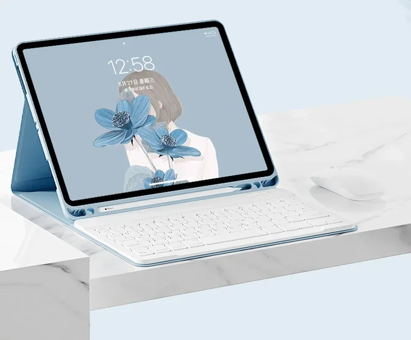 حافظة لوحة مفاتيح مغناطيسية لجهاز iPad 11th A16 2025 لجهاز iPad Pro 11 2022 10.2 7 8 9 10th Gen Air 3 10.5 غطاء حامل Funda #3