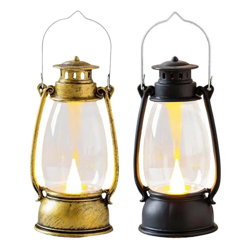 

Led Camping Lamp Vintage Lantern Portable Outdoor Lanterns Led Lanterns with Warm Color with Handle for Table Patio Garden Yard