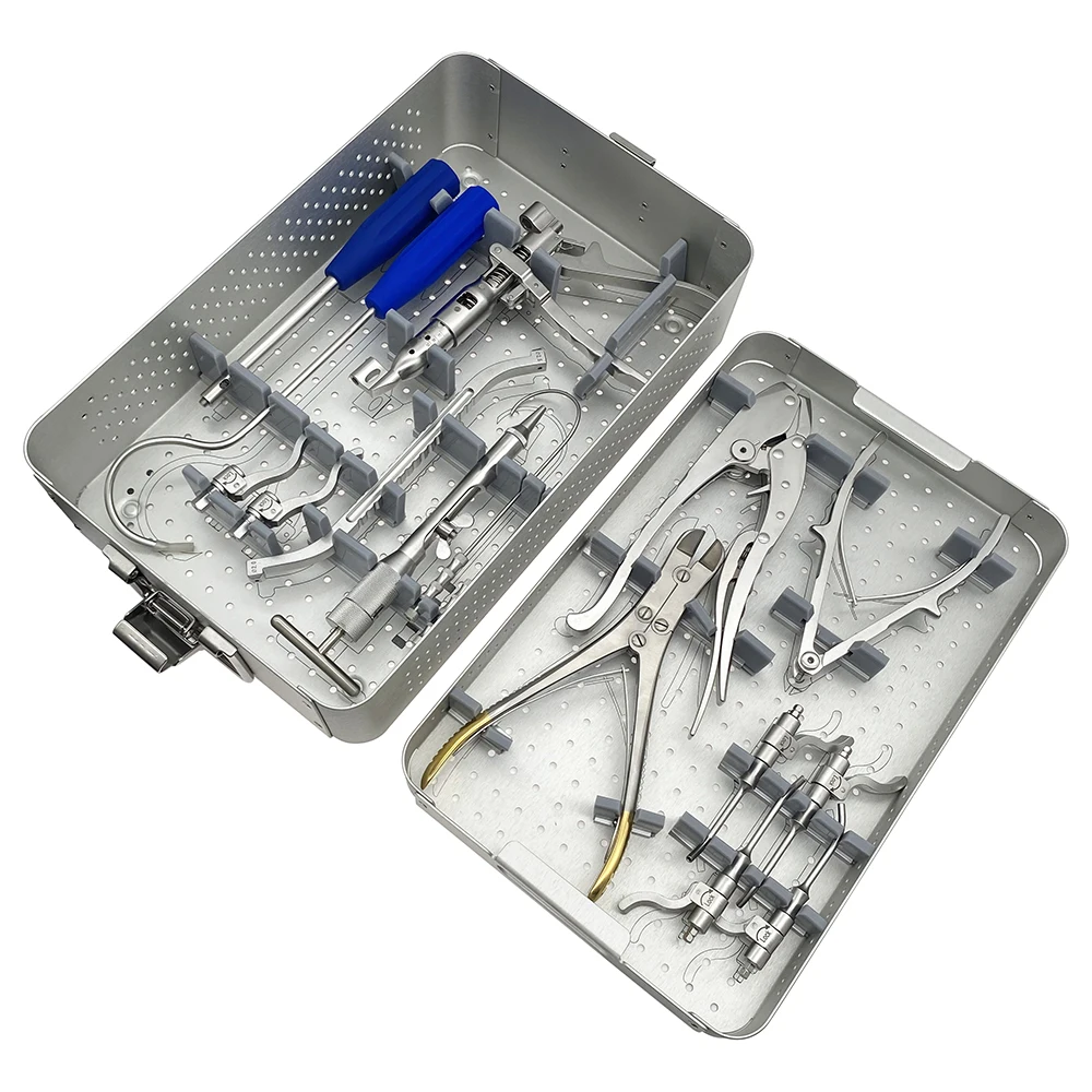 

Orthopaedic Cable System Instrument Set Wire Passer Wire Tightener Forceps Set Orthopedic Set for Bone Trauma Medical Science