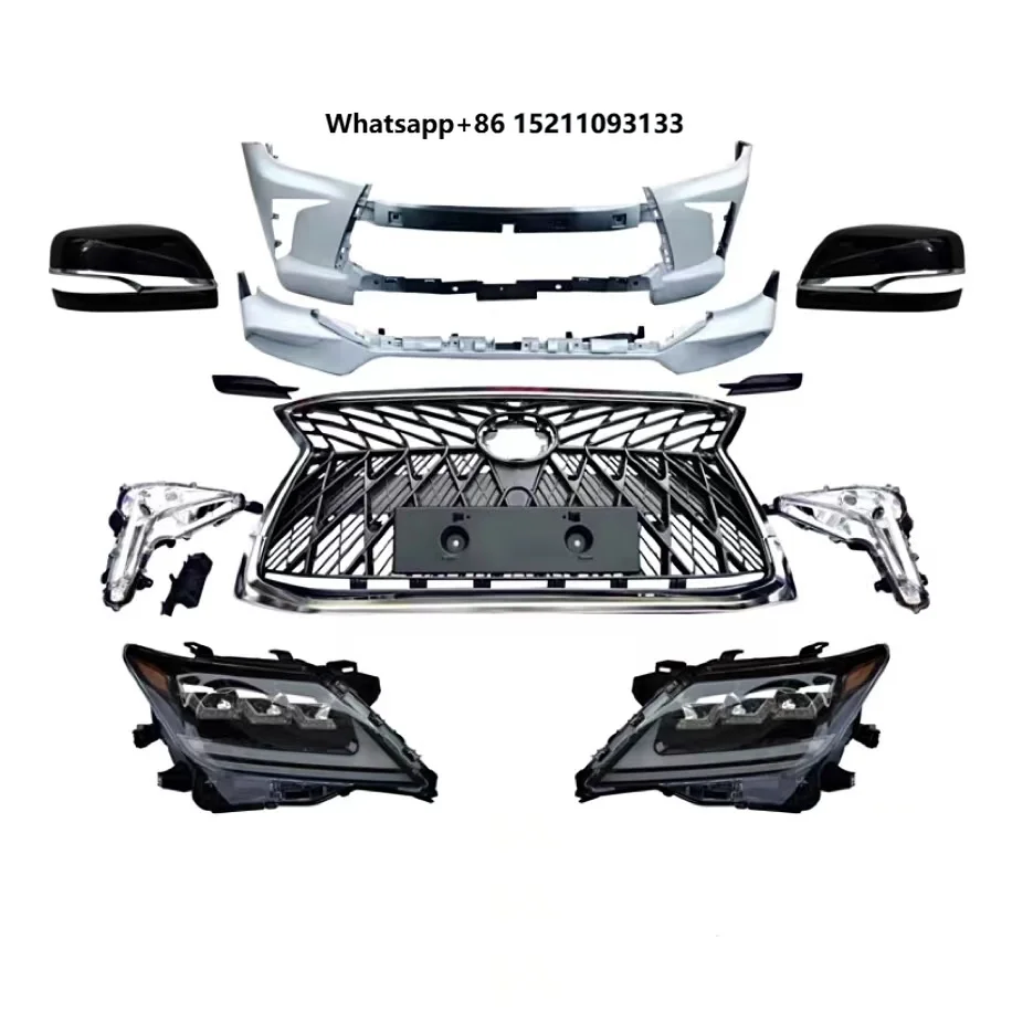 2008-2015  LX570  Upgrade Body Kit with 2016 Design , High Quality Front Bumper Replacement for Old Version