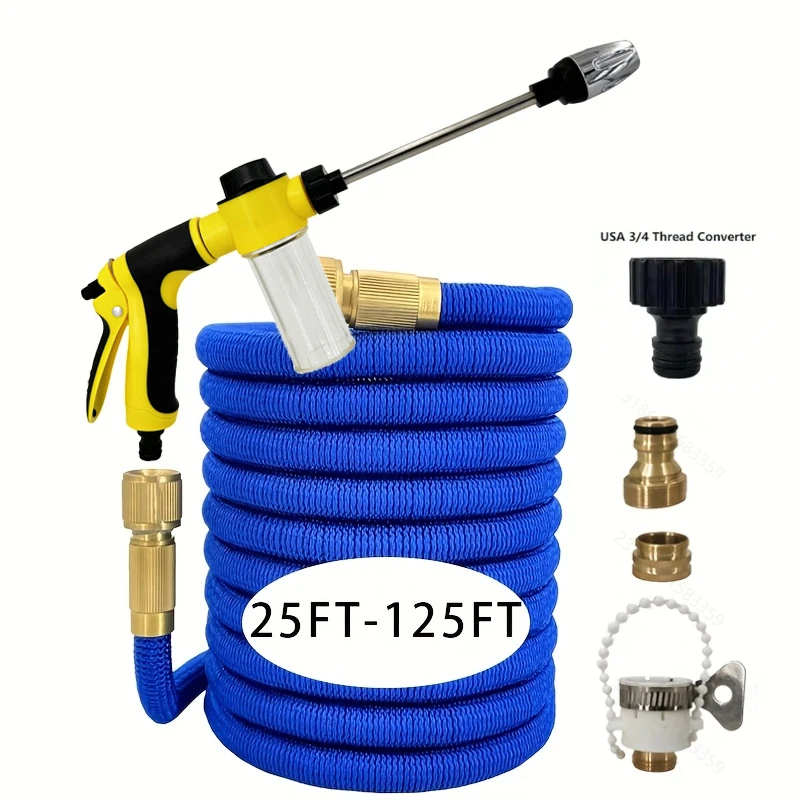 

Expandable Magic Hose, High-Pressure Car Wash Hose With Spray Gun Set, Outdoor Watering And Irrigation Tools, Garden Hose