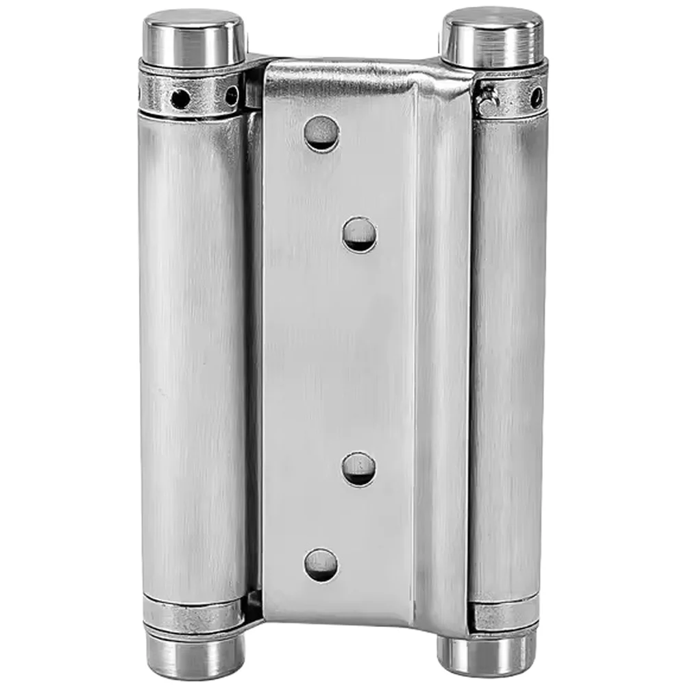 Stainless Steel Spring Hinge for Two Way Doors Double Action Inward Swing Auto Close Adjustable Tension 120x80cm