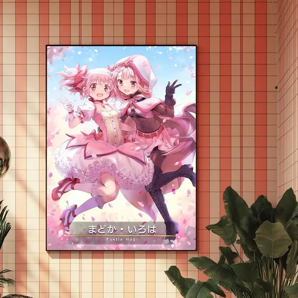 Puella Magi Madoka Magica ملصق HD ديكور المنزل لزجة جدار مقاوم للماء غرفة المعيشة المنزلي بار ديكور جمالي