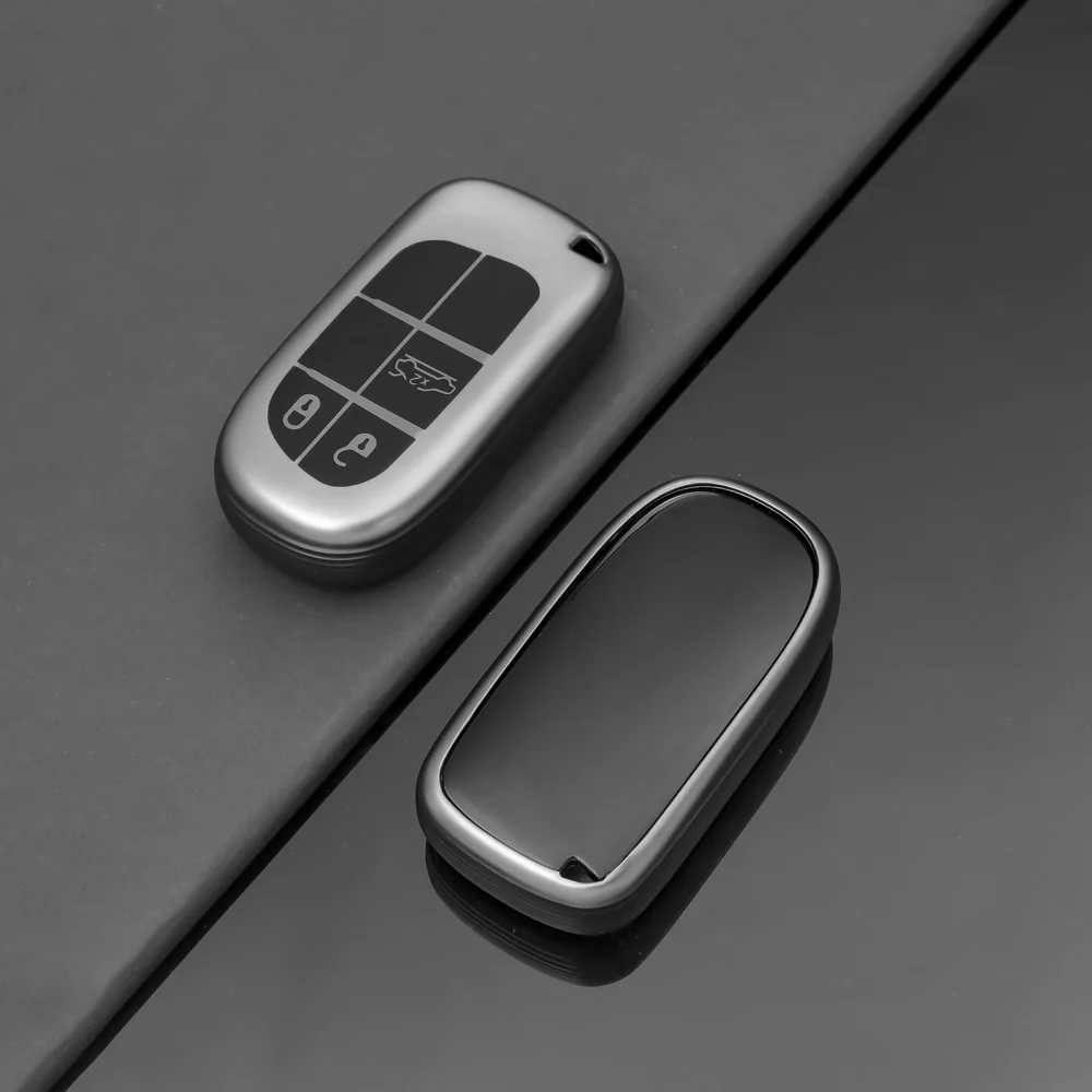 3/5 Buttons TPU Car Key Fob Case Cover For Jeep Renegade Compass Grand Cherokee Chrysler 300C Wrangler Dodge