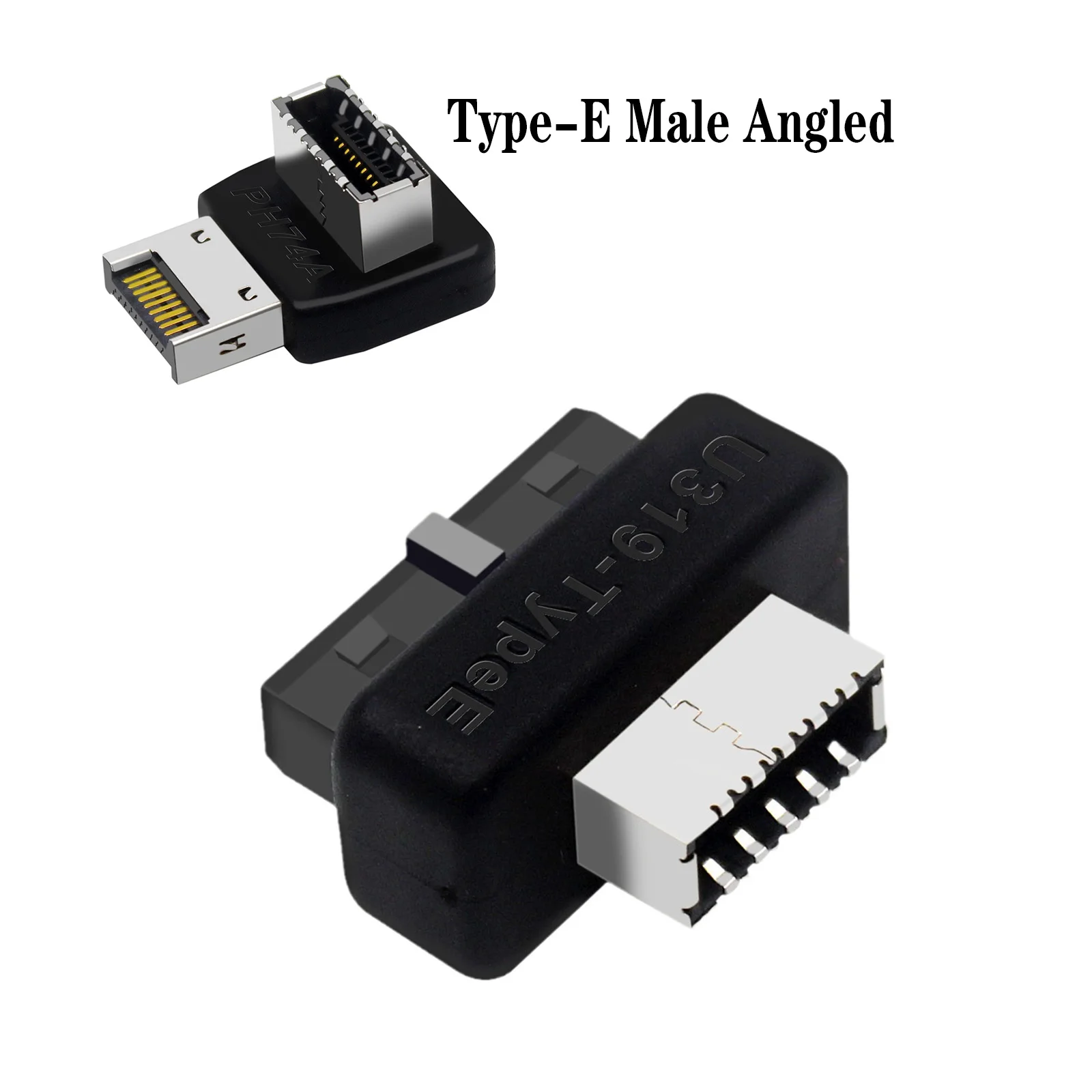 

USB Front Panel Adapter,Vertical USB C Header Adapter,USB3.1Type-E Key-A to USB3.0 20Pin Header Converter for Type C Motherboard