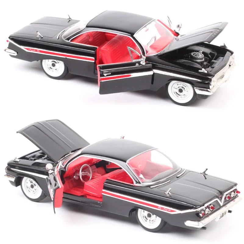 Jada 1:24 1961 Chevrolet Impala Vintage Classic High Simulation