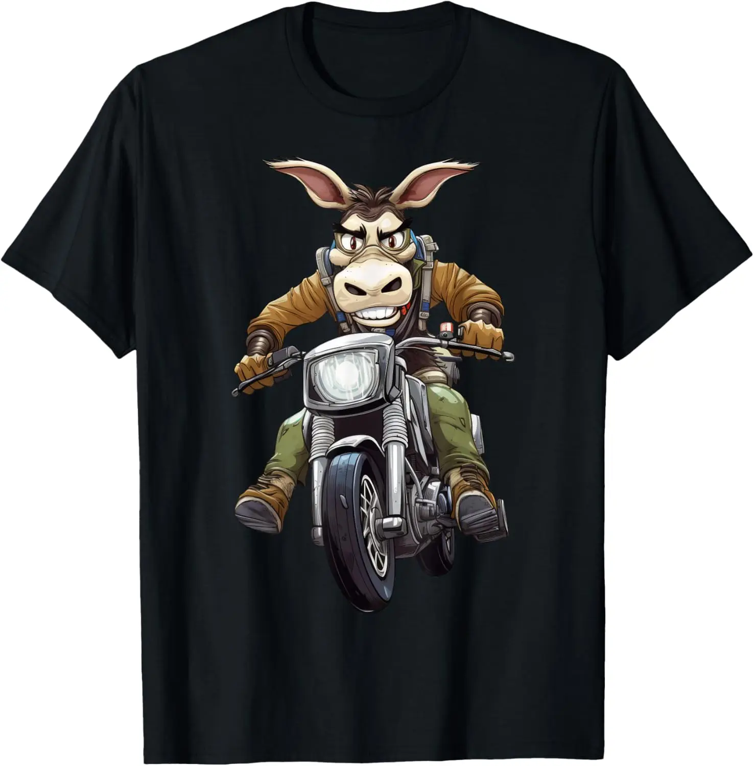 

Donkey Motorcyclist Donkey T-Shirt