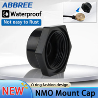 ABBREE NMO Mount Cap Protective Antenna Interface Waterproof Rain Cover with O Ring Seal Dust  Rain Cover Black