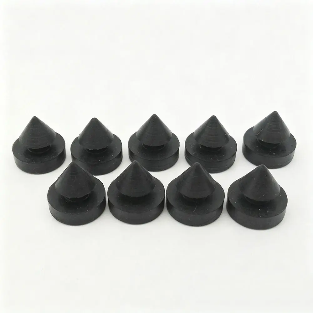 10Pcs 3 Colors Rubber Nail Plug Anti Collision Parts Elevator Door Stopper Security Shock Absorption 12*12mm