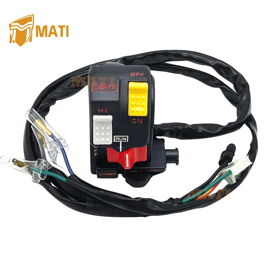 

Control Switch Start Kill Stop Headlight Button for Honda FourTrax 300 TRX300 TRX300FW 1988-1995 35200-HC4-004 35200-HC5-000
