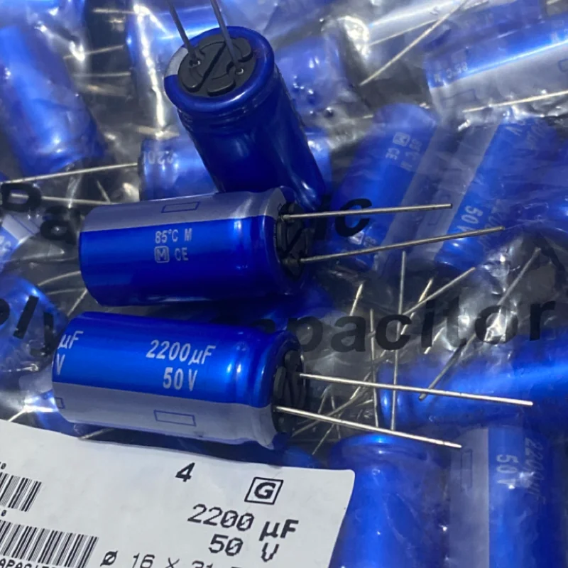 

2PCS 2200UF 50V Panasonic Fever Sound Capacitor 50V 2200UF 16X32 AM Flash Blue Robe