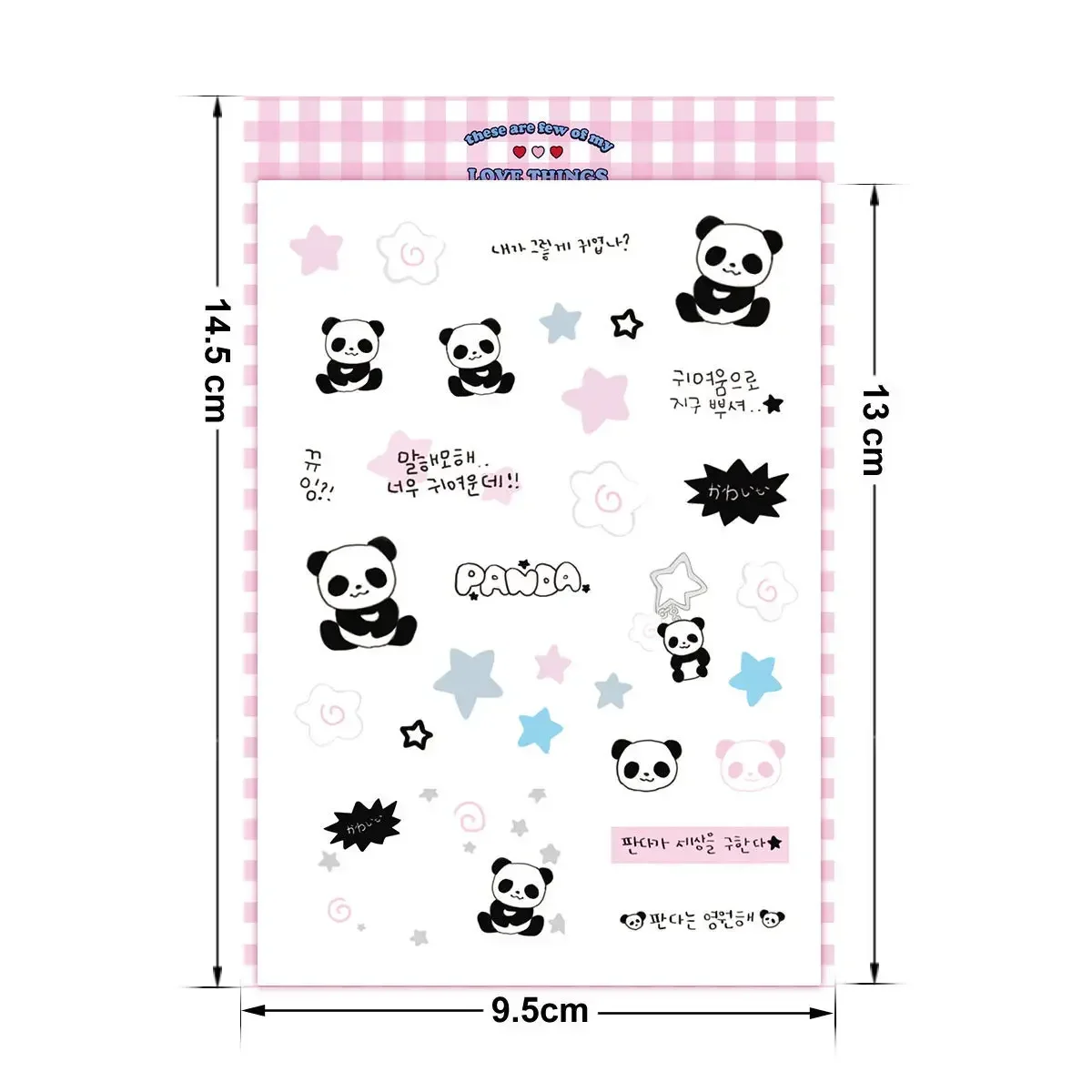 Imagem -05 - Cute Panda Series Adesivos Faça Você Mesmo Handbook Material Guka Rabbit Decoração