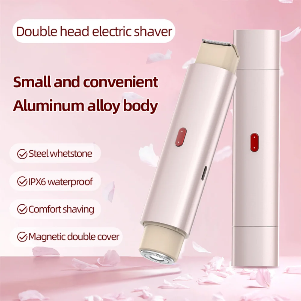 Mini Portable 2 in 1 Hair Removal Epilator Wand For Women Painless Body Hair Removal Machine For Home Travel Use Devices