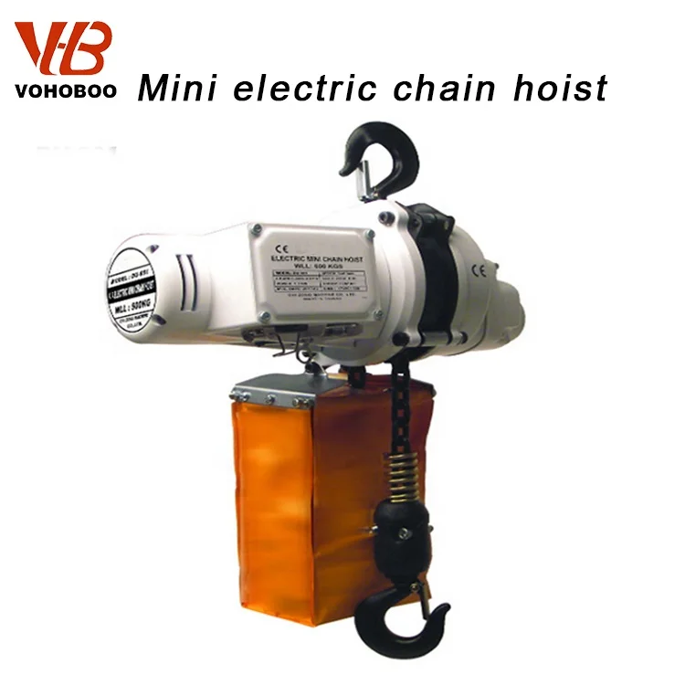 2023 China Mini Electric Chain Hoist 250kg 0.5t 1t with high quality and best price