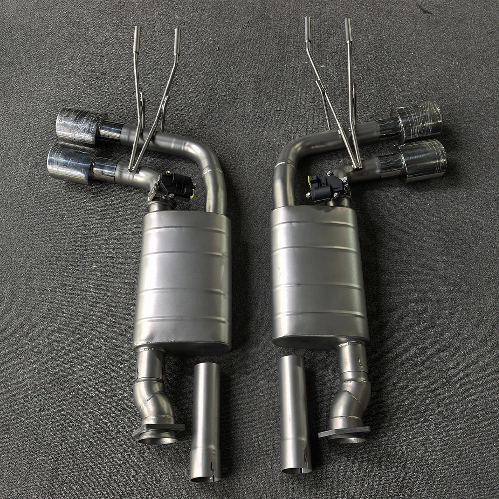 Exhaust Catback Valved Muffler Tips  Muffler Stainless Steel Exhaust Pipes for W463 G63 G500 G550 Exhaust